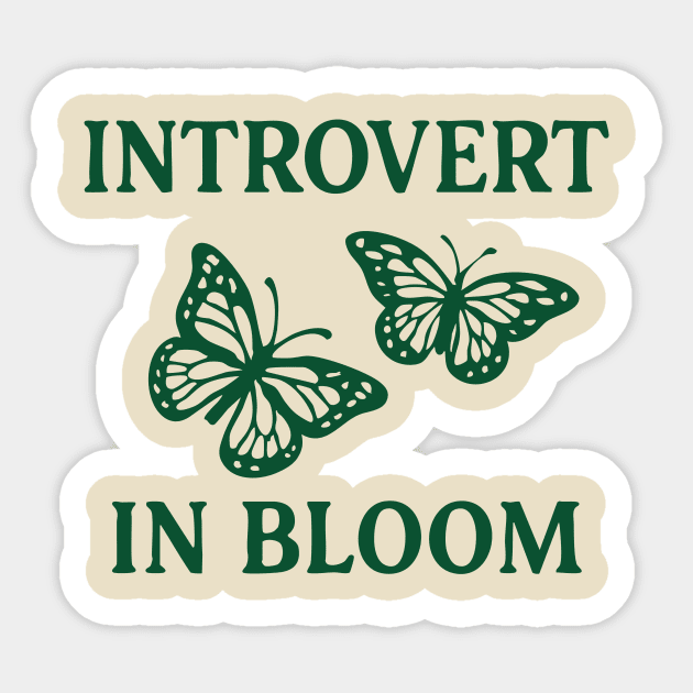 Introvert in Bloom Sticker by stayfrostybro